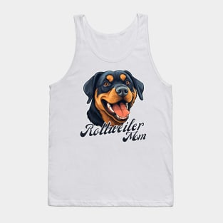 Rottweiler Mom T-Shirt - Dog Lover Gift, Pet Parent Apparel Tank Top